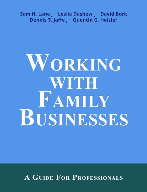Working with family businesses book cover